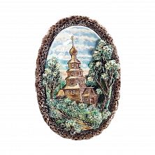 Панно керамическое «Деревянная церковь»