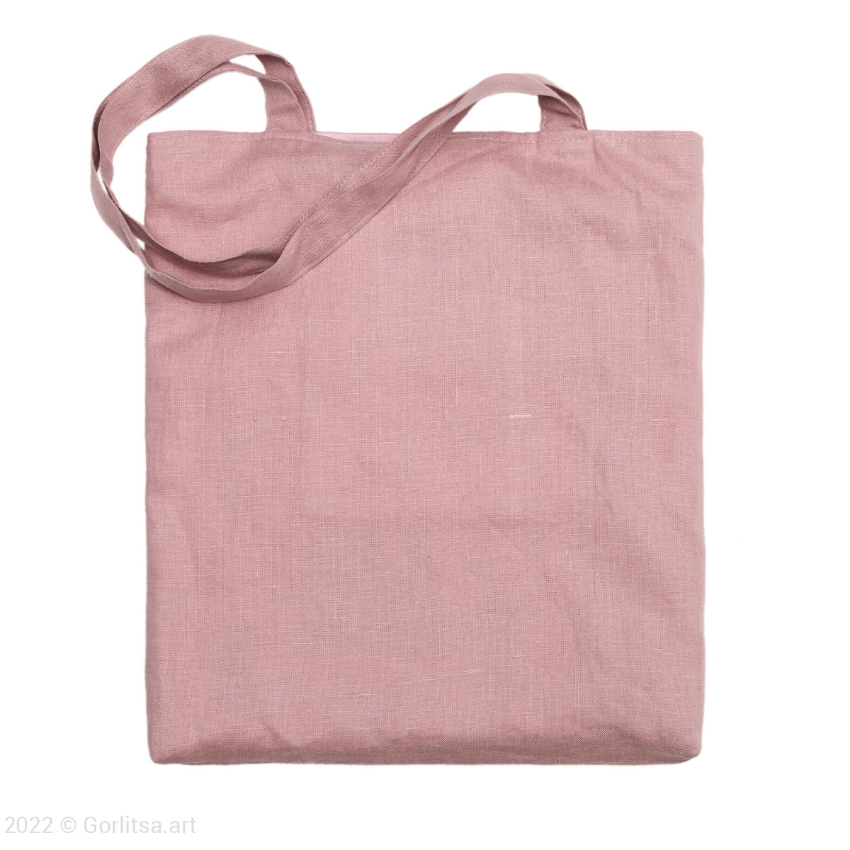 Льняная сумка-шоппер «Лошадь в цветах» 62011-8 розовый / шёлк лён Никифоровская мануфактура фото 2