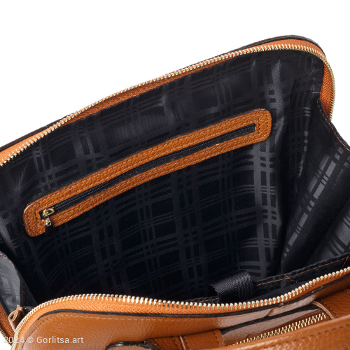 Рюкзак кожаный «Сказочная птица» 934/62026, коричневый / золото нат. кожа Горлица.Арт фото 8
