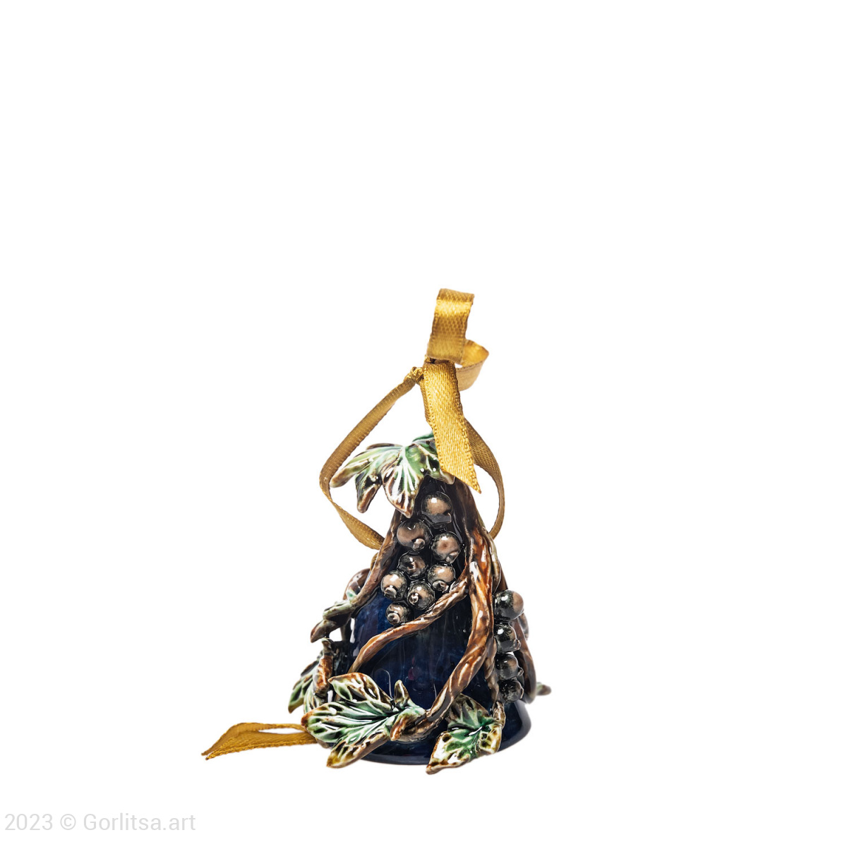 Колокольчик «Чёрная смородина» малый Керамика Мастерская Анны Зеленковой фото 3