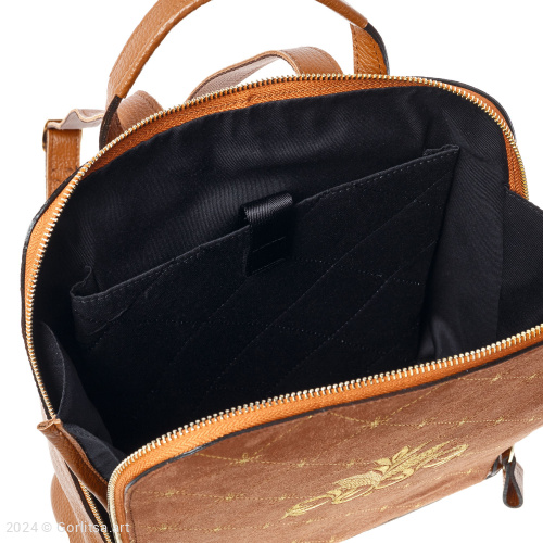 Рюкзак кожаный «Лилия» 934/62026, коричневый / золото нат. кожа Горлица.Арт фото 6