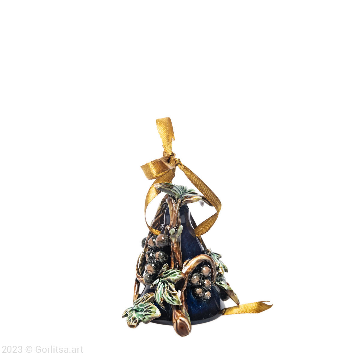 Колокольчик «Чёрная смородина» малый Керамика Мастерская Анны Зеленковой фото 5