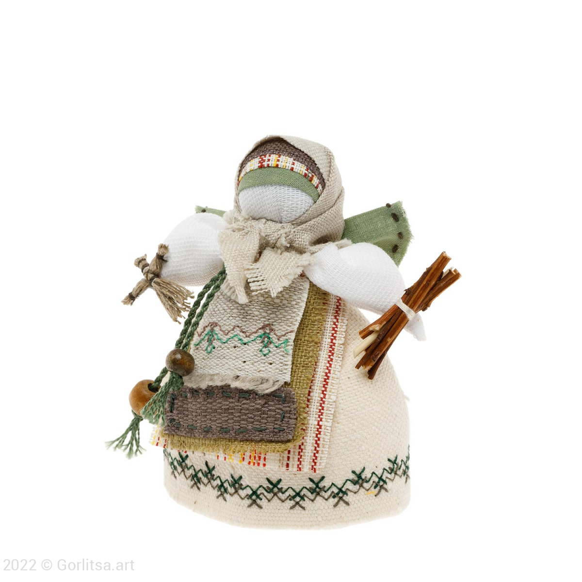 Куколка интерьерная «Ангел-хранитель» в ассортименте лён Горлица-арт фото 8