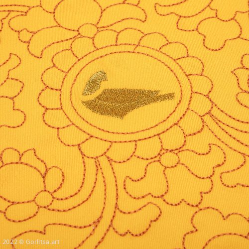 Сумка-шоппер «Горлица» м0900, жёлтый / шёлк хлопок Горлица-арт фото 3