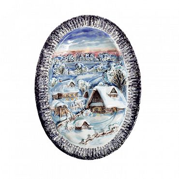 Панно керамическое «Зима»