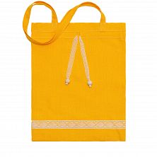 Льняная сумка-шоппер «Элеганс», жёлтый