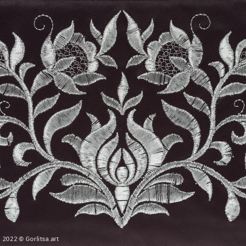 Косметичка «Элегия» м.1913, 62030-3, фиолетовый/серебро, экокожа экокожа Никифоровская мануфактура фото 5