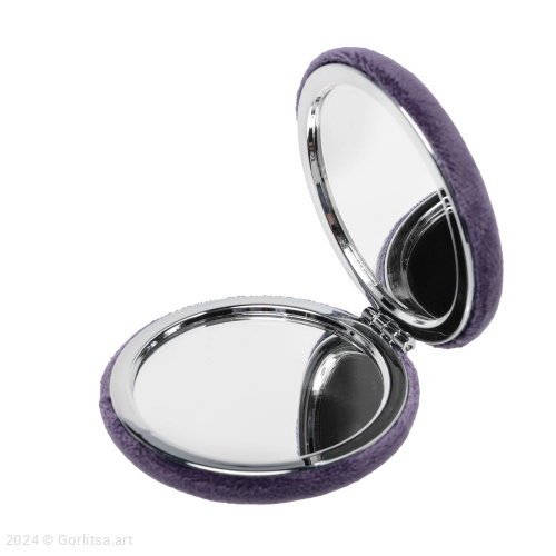 Зеркало «Ампир», цвет: фиолетовый /серебро/ велюр велюр Горлица.Арт фото 5