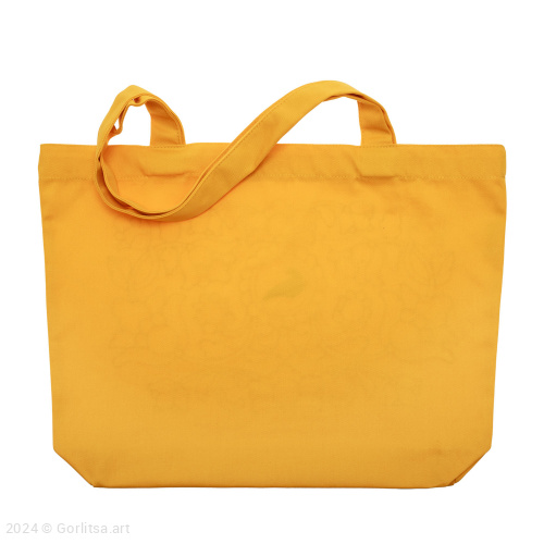 Сумка-шоппер «Горлица» м0900, жёлтый / шёлк хлопок Горлица.Арт фото 3